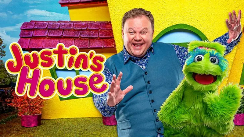 Justin with his thumbs up.